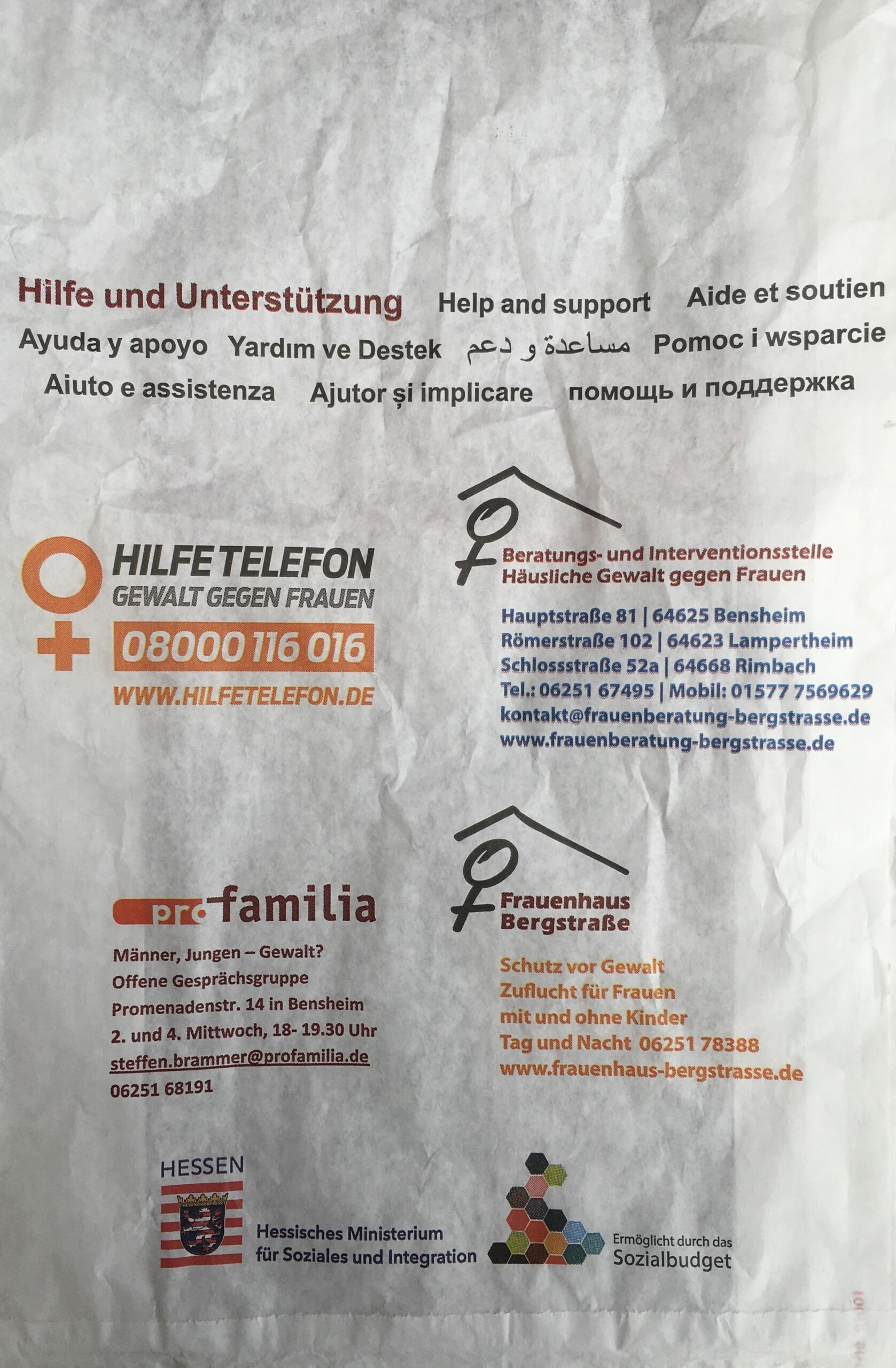 Perfide! „Gewalt kommt mir nicht in die Tüte“